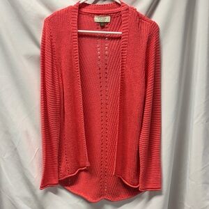 Sonoma Vibrant Coral Cardigan